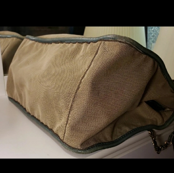 AUTHENTIC CHLOE HARLEY TOTE BAG CANVAS/BLUELEATHER - Picture 11 of 16